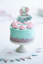 Lade das Bild in den Galerie-Viewer, Cake Topper &quot;It`s a Girl&quot;, Babyelefant
